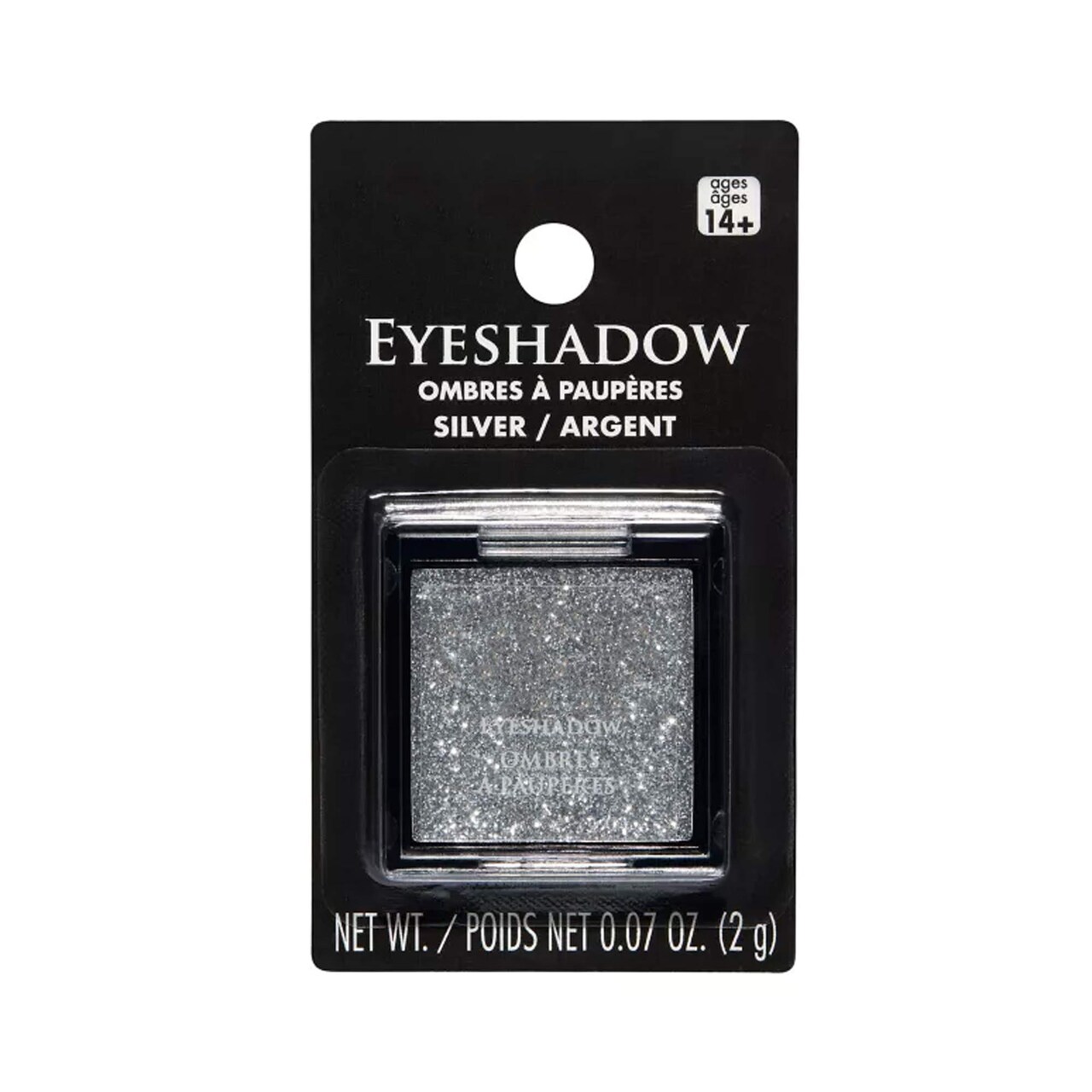 Long-Lasting Glitter Silver Eyeshadow Pigment for Eye Makeup, Party & Glam Looks